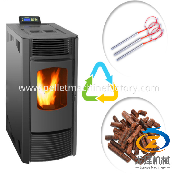 18 kw Automatic Burning Water Heating Pellet Stove With Back Boiler